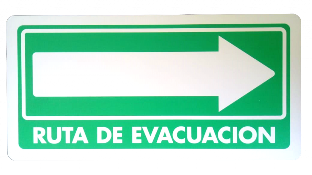 señalamiento ruta de evacuación